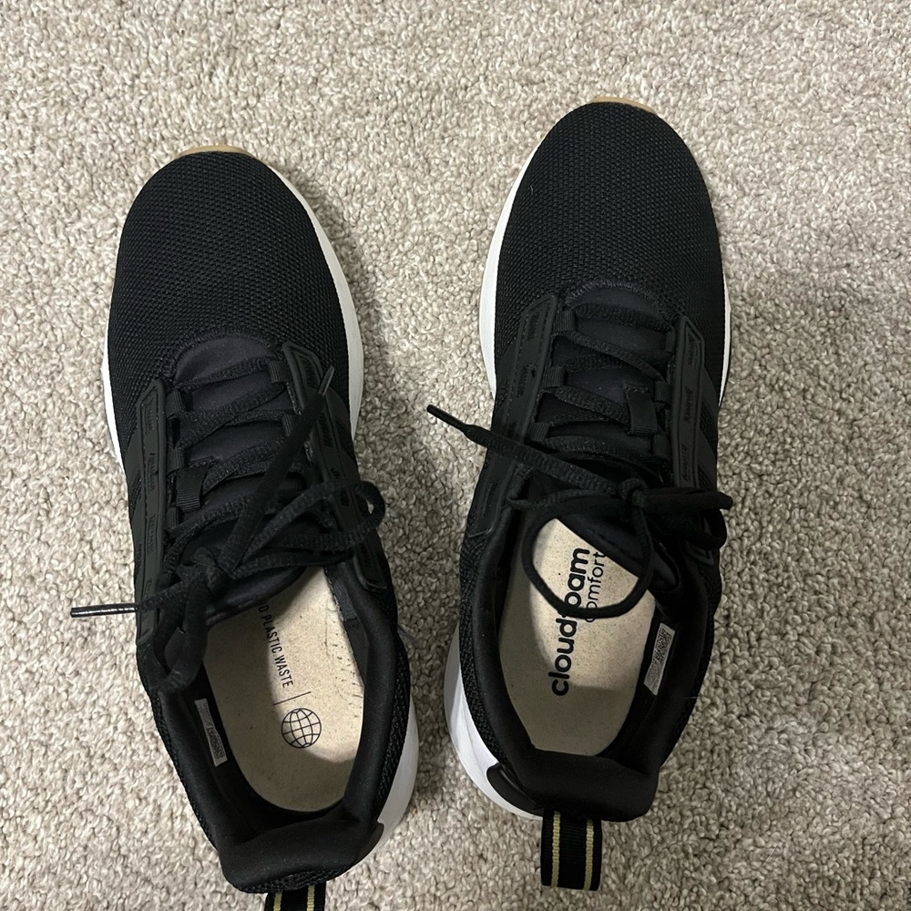 Adidas black cloud foam sneakers